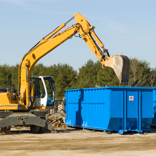 are there any restrictions on where a residential dumpster can be placed in Milligan College TN